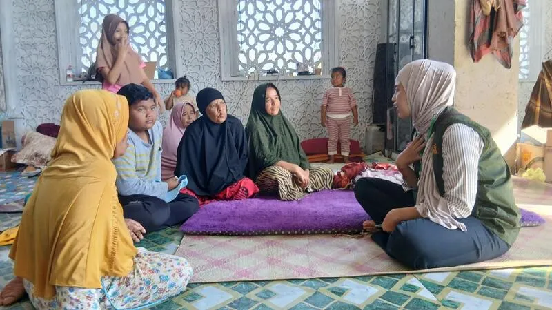 KawanMU Aceh Lakukan PFA dan Intervensi bagi Lansia Penyintas Banjir di Pidie Jaya