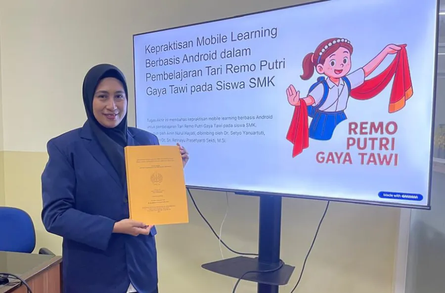 Lestarikan Tari Remo Putri, Guru SMPM 14 Driyorejo Raih Magister Lewat Aplikasi Android