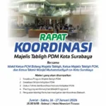 Sinergi Dakwah 2026: Majelis Tabligh PDM Surabaya Gelar Rakor dan Diklat Ketakmiran di Trawas