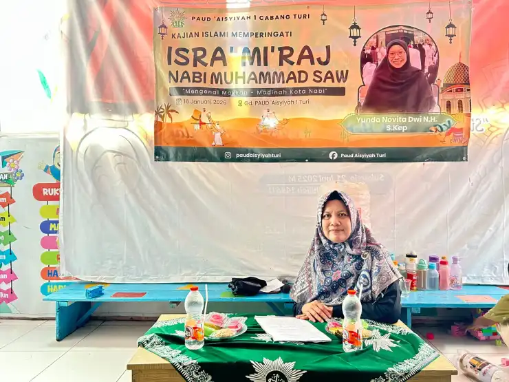 Iftitah Ketua PCA Turi Tekankan Nilai Edukatif Isra’ Mi’raj bagi Anak Usia Dini