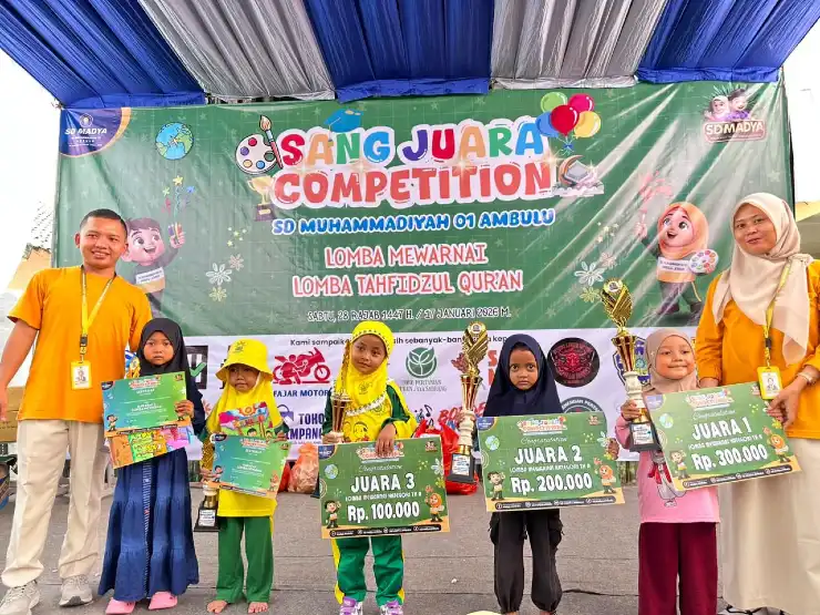 Sang Juara Competition, SD Muhammadiyah Ambulu Fasilitasi Kreativitas PAUD–TK