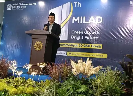 Milad ke-11 Smamio, Ketua Dikdasmen PWM Jawa Timur Sampaikan Growth, Change, dan Reform di Dunia Pendidikan