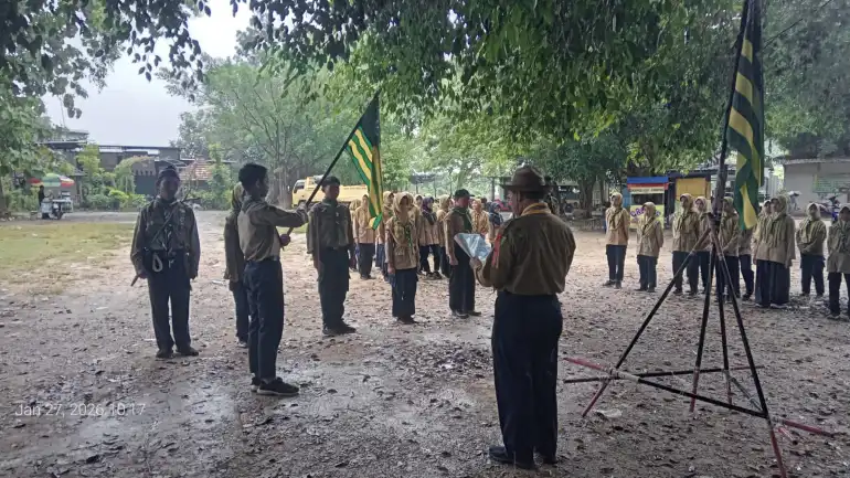 MTs Muga Sumberrejo Lantik IPM dan HW Khidmat