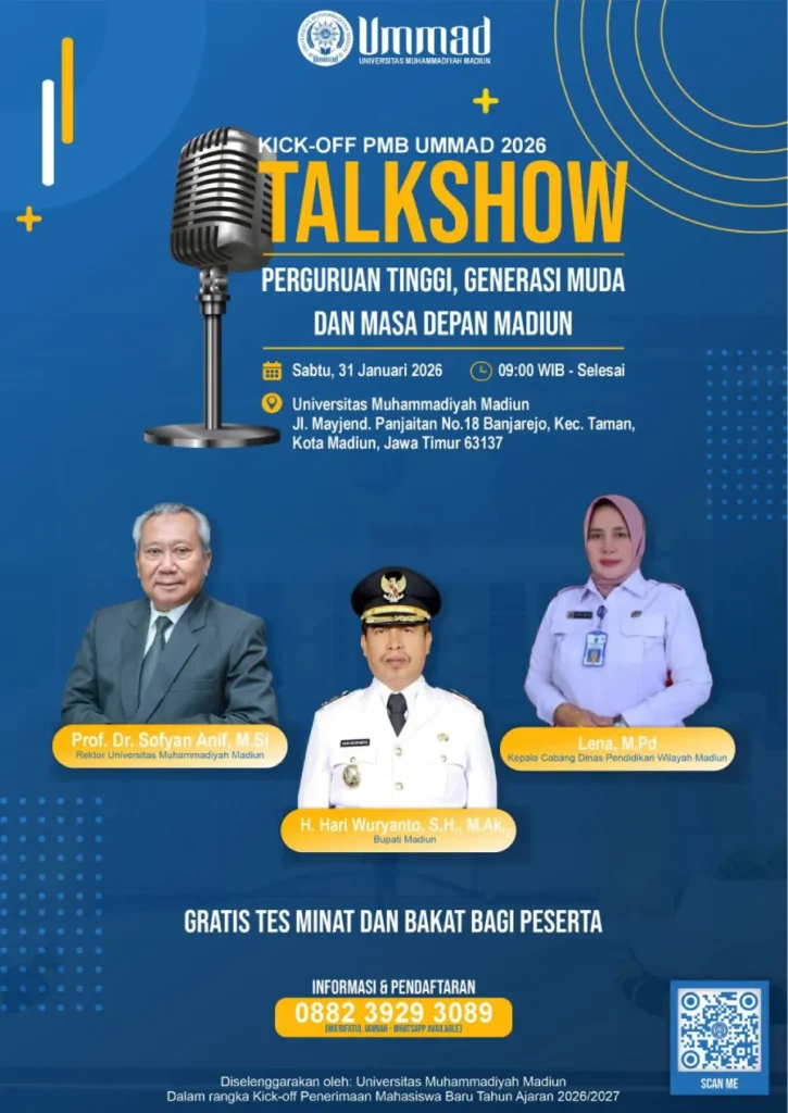 Kick Off PMB 2026, Ummad Madiun Siap Ajak Generasi Muda Rancang Masa Depan Daerah