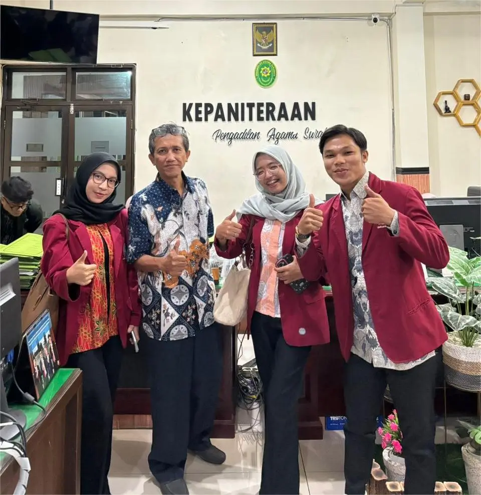 Mahasiswa FH UMSURA Pelajari Peran Panitera di Pengadilan Agama Surabaya