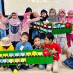 Sapa Murid dengan Kereta Suku Kata, Keseruan Pra-Sekolah SD Mugres