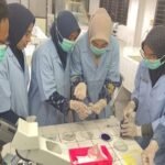 Dosen Prodi Biologi FKIP UMM Latih Guru IPA SMP Muhammadiyah KWB Membuat Preparat Histologi