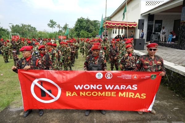 Tolak Miras dan Premanisme, KOKAM Gelar Apel Siaga