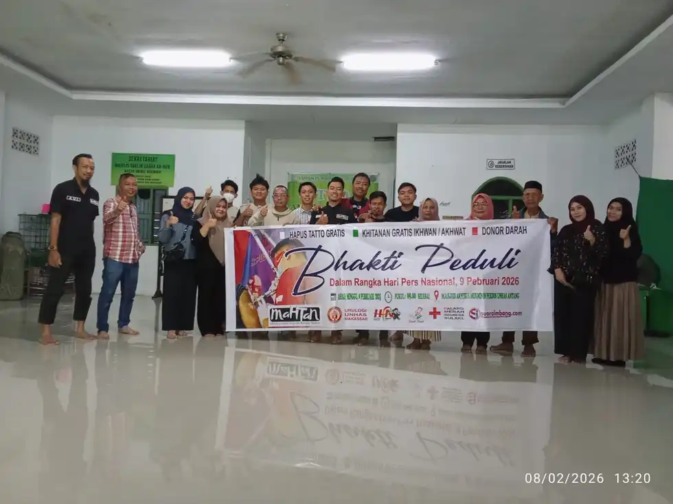 Kolaborasi FKIK Unismuh dan Mahtan Hadirkan Layanan Hapus Tato Gratis di Makassar