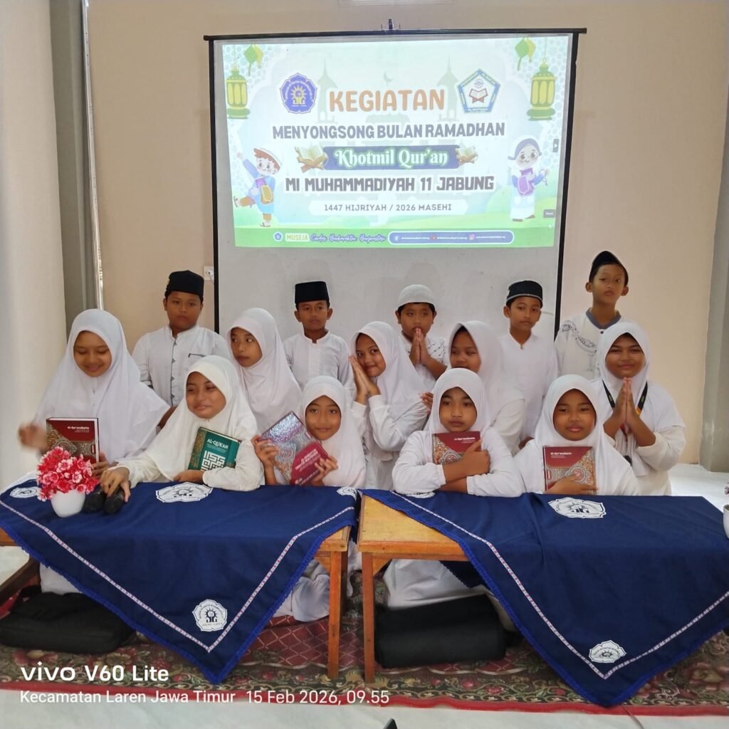 Semarak Sambut Ramadan, MI Muhammadiyah 11 Jabung Gelar Tahfidz dan Khotmil Qur’an
