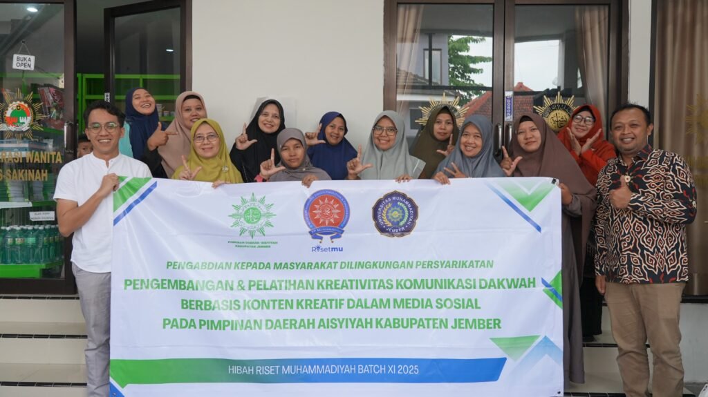 Unmuh Jember Perkuat Dakwah Digital PDA Aisyiyah Jember Lewat Pelatihan Konten Kreatif