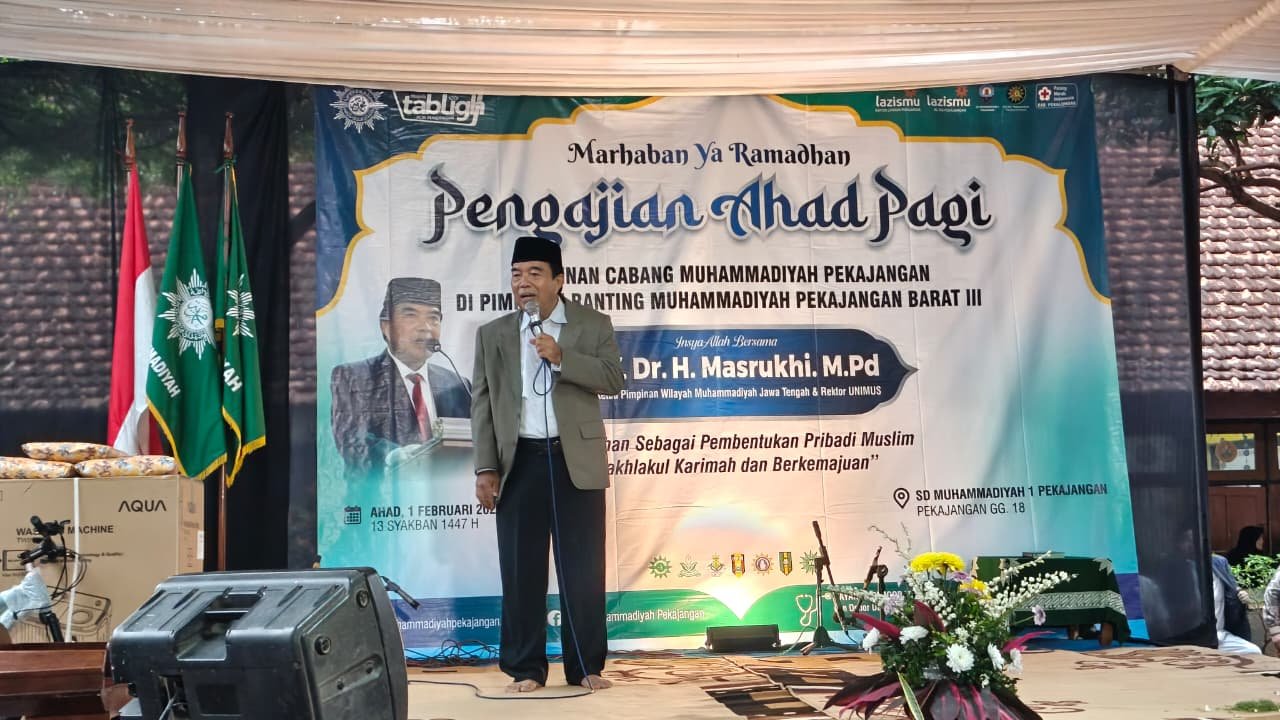 Pengajian Ahad Pagi PCM Pekajangan Pekalongan Hadirkan Rektor UNIMUS