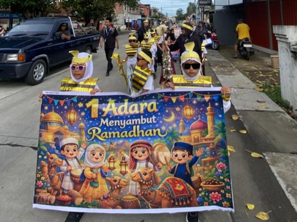 SD Muhdelta Laksanakan Pawai Ramadan untuk Perkuat Pendidikan Karakter