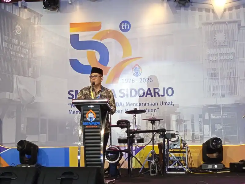 Milad Emas Smamda Sidoarjo, Kepala Sekolah Tegaskan Silaturahmi dan Kolaborasi Alumni