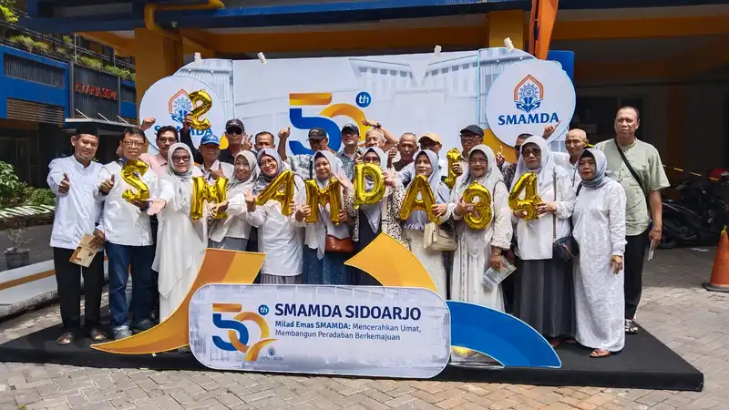 Hebohnya Alumni Ramaikan Milad Emas ke-50 Smamda Sidoarjo