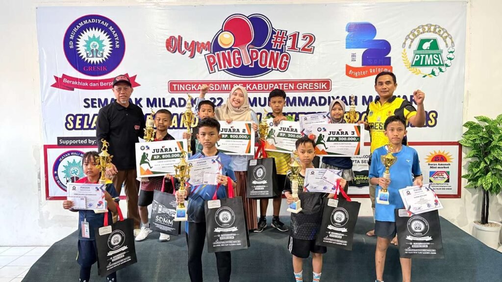 Olympingpong SDMM Selalu Hadirkan Bibit Atlet Gresik