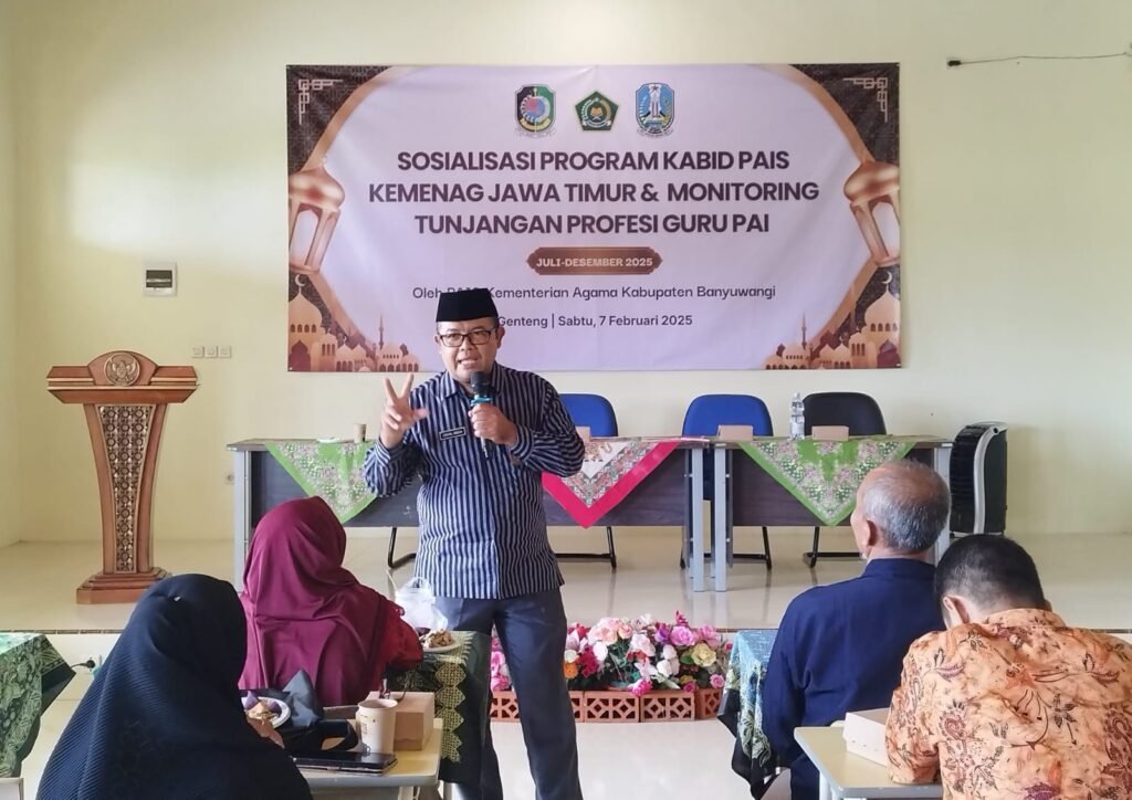 Kemenag Banyuwangi Lakukan Sosialisasi dan Monev GPAI di SMK Muda Genteng