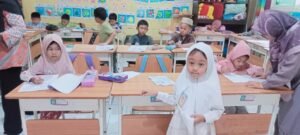 Keseruan Belajar Calon Siswa Baru SD Muhammadiyah 1 Krian