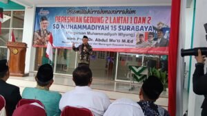 Mendikdasmen Abdul Mu’ti Resmikan Gedung 2 SDM Limas