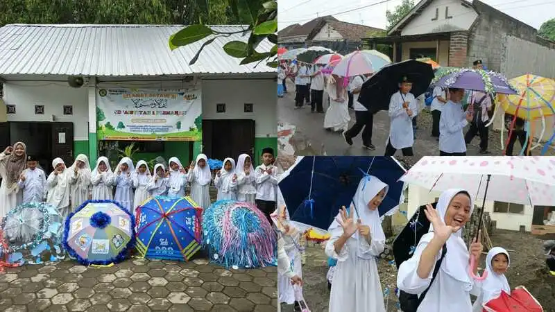 SD Aisyiyah 1 Plemahan Ramaikan Pawai Taaruf Ramadan 1447 H
