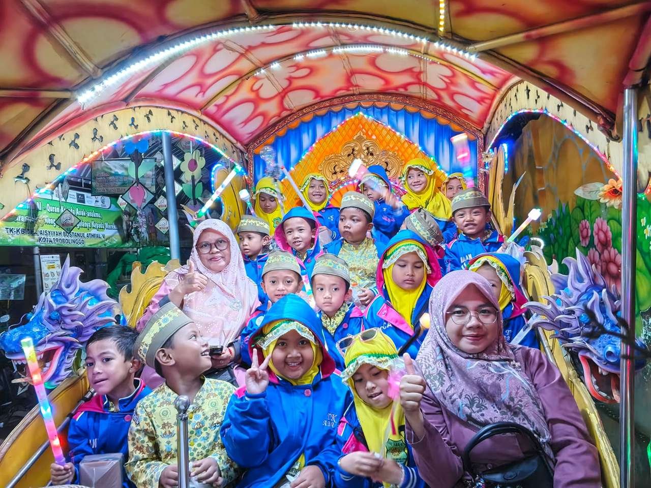 Sambut Ramadan, TK & KB ABA V Gelar Pawai Kelabang Songo Bersama 130 Murid