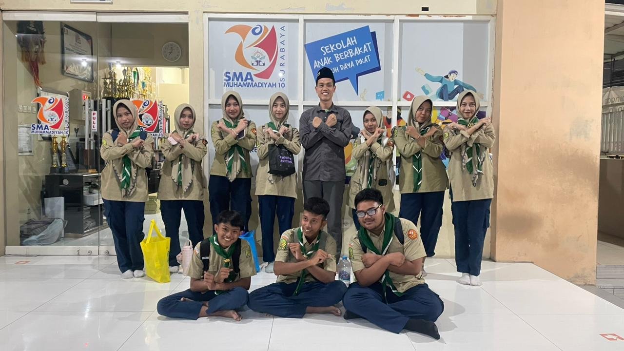 Uji Fisik dan Mental, Kader Hizbul Wathan SMA Muhammadiyah 10 Surabaya Jelajahi 10 Km