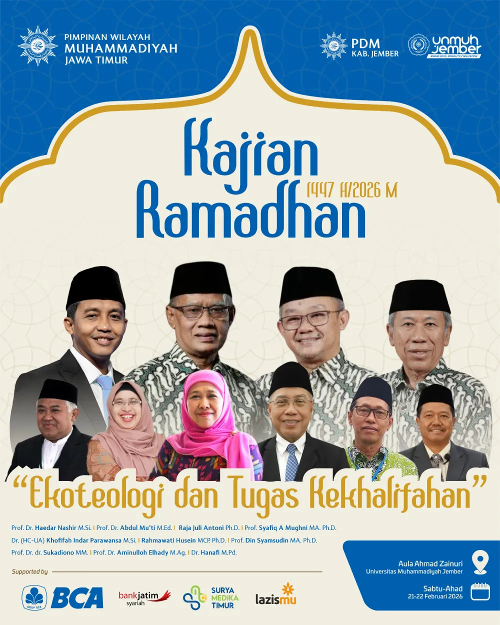 PWM Jatim Gaungkan Ekoteologi dalam Kajian Ramadan 1447 H di UM Jember