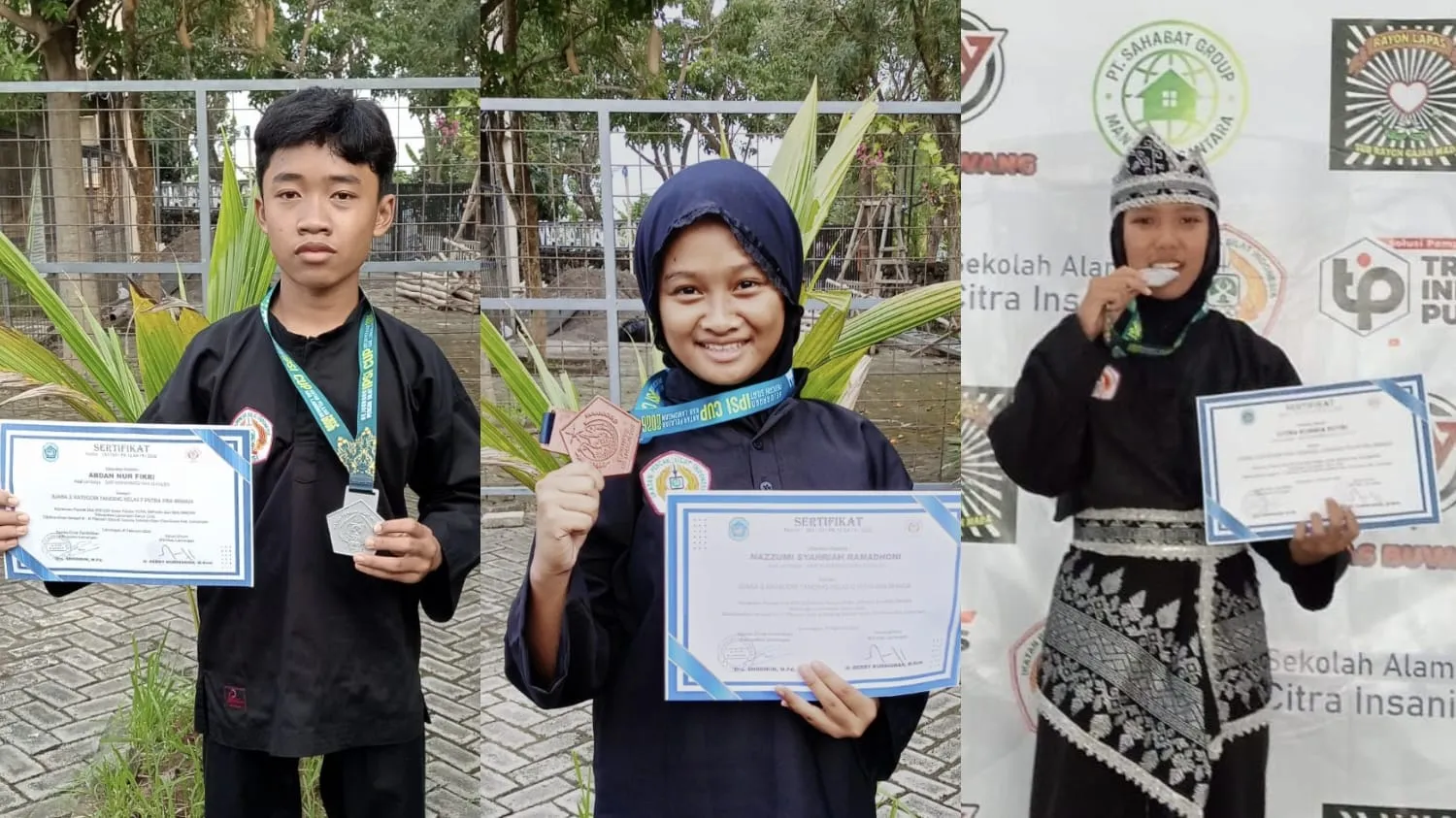 Tiga Atlet SMP Muhammadiyah 13 Kalen Borong Medali di Kejuaraan Pencak Silat IPSI CUP Lamongan 2026