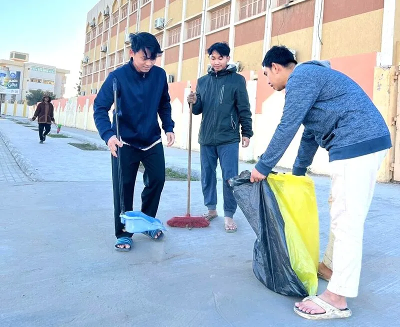 Sambut Ramadan, PRIM Zliten Libya Gelar Senam Pagi dan Aksi Bersih Lingkungan