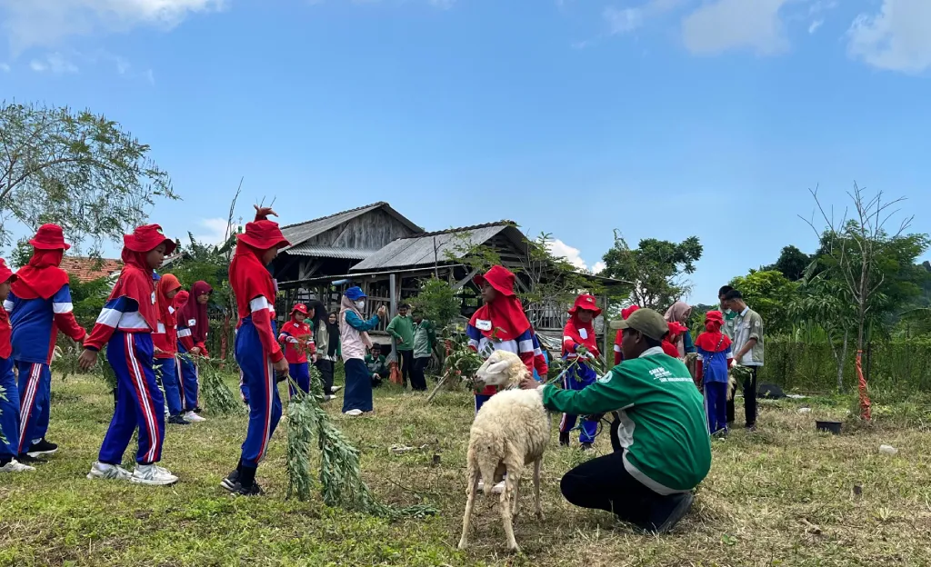Petik Sayur, Beri Makan Ternak, Rakit Listrik! Outing Class SD Al Madani Bikin Ketagihan