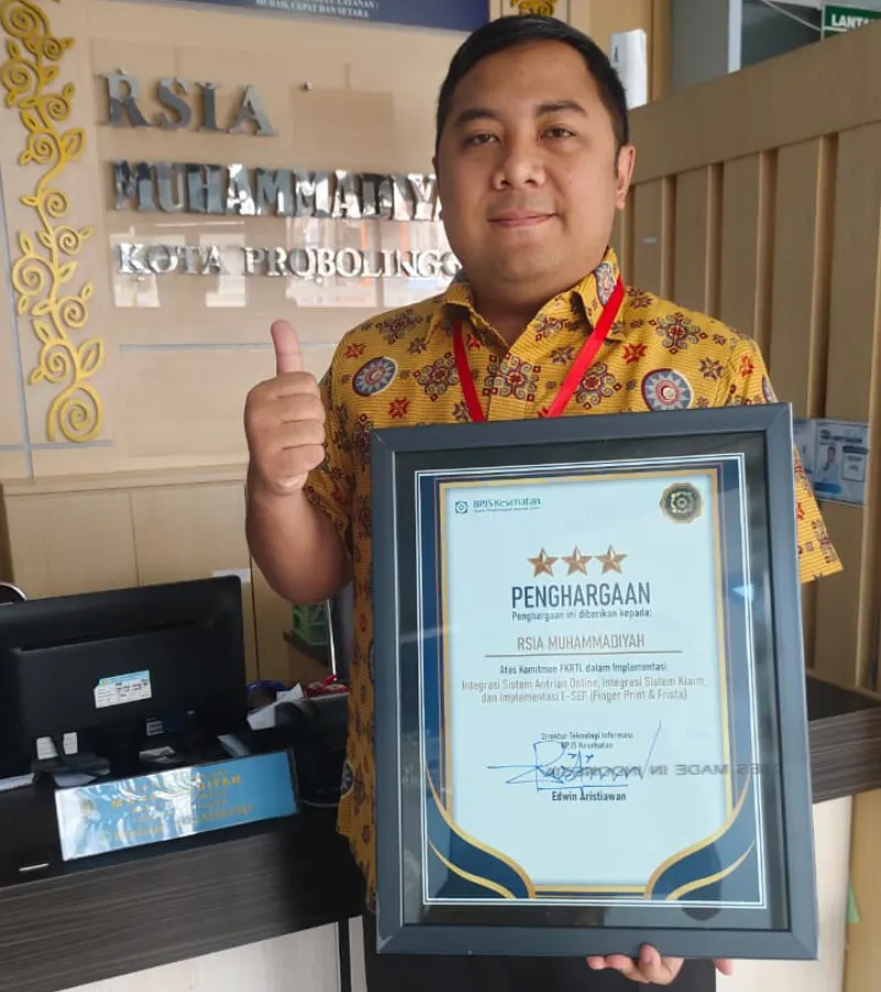 Transformasi Digital Antar RSIA Muhammadiyah Raih Penghargaan Nasional BPJS