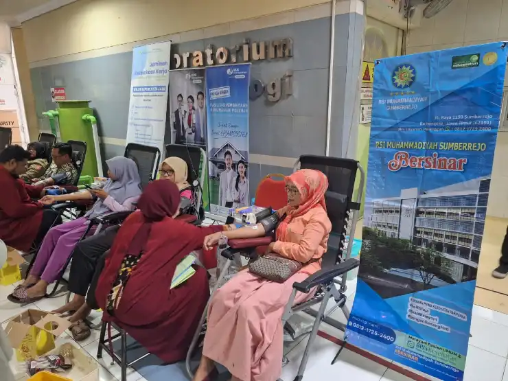 RSI Muhammadiyah Sumberrejo “BERSINAR” Gelar Aksi Kemanusiaan Donor Darah