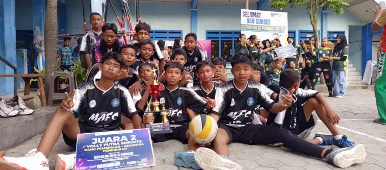Spike Prestasi! MTs M 9 Al-Falah Sabet Juara 2 Volleyball Tournament di Milad PERMUBA ke-67