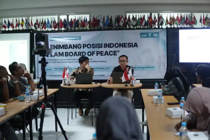 PSIB dan HI UMM Gelar Diskusi Posisi Indonesia dalam Board of Peace