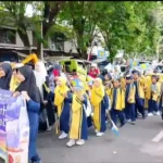 Semarak Tarhib Ramadan, Siswa SD Muhammadiyah 19 Rogojampi Pawai Penuh Antusias
