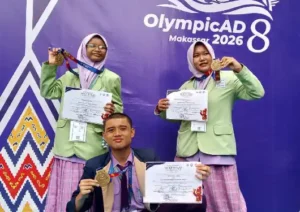 SMP Muhammadiyah 2 Surabaya Raih Dua Medali Emas di OlympicAD VIII