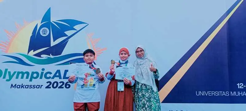 SD Muhammadiyah 1 Krian Sabet Medali Emas Lomba Majalah di OlympicAD VIII Makassar