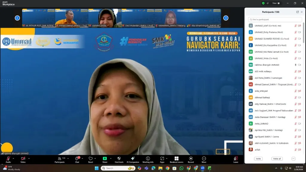 Ummad Perkuat Peran Guru BK sebagai Navigator Karir Siswa