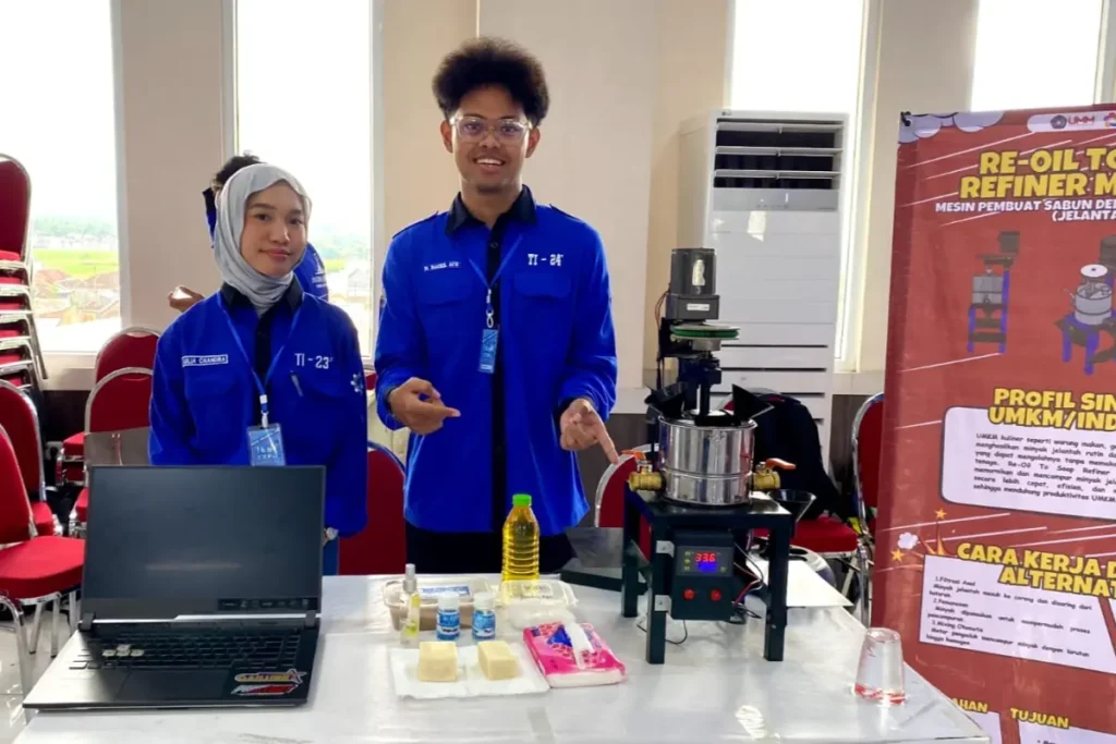 Mahasiswa UMM Sulap Minyak Jelantah Jadi Sabun dengan Mesin Inovatif