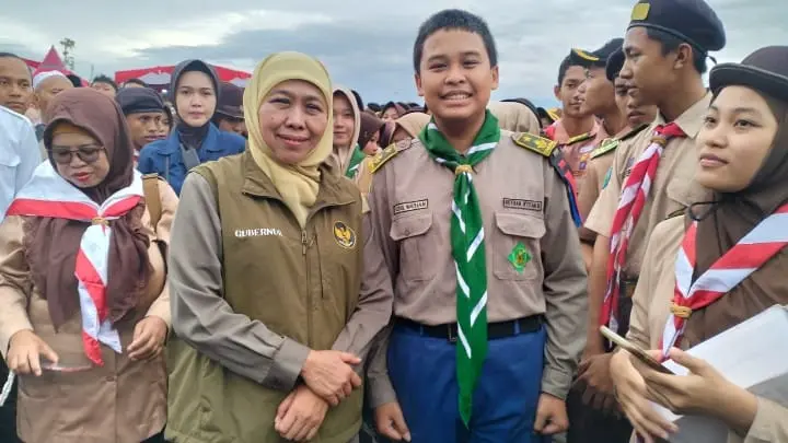 Khofifah Tutup Kunker Banyuwangi dengan Bukber Pramuka dan HW di Green Farm