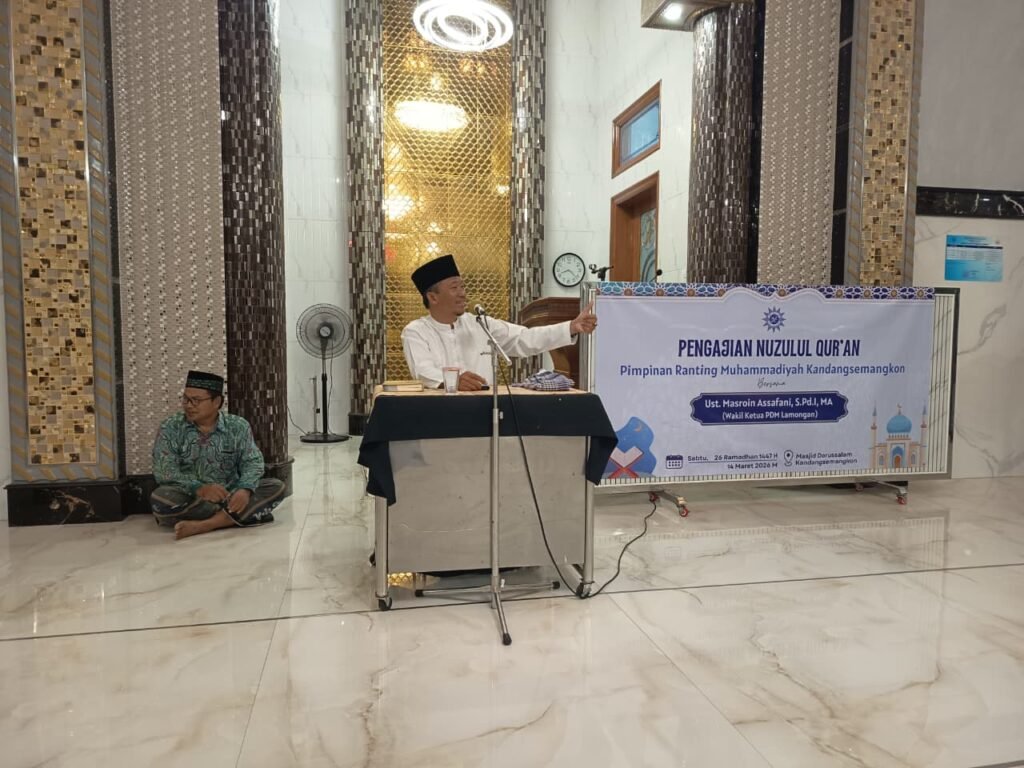 Begini Isi Pengajian Nuzulul Qur’an Wakil Ketua PDM Lamongan di PRM Kadangsemangkon