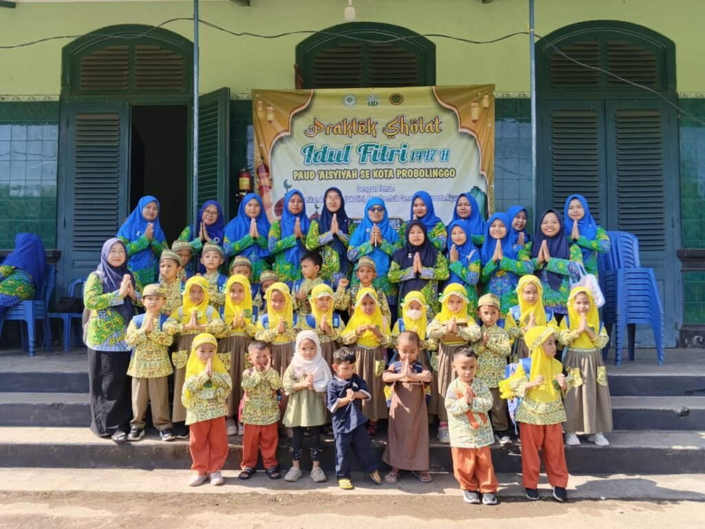 Gema Takbir Cilik: Keseruan TK-KB-TPA ABA V Kota Probolinggo saat Praktik Sholat Idul Fitri