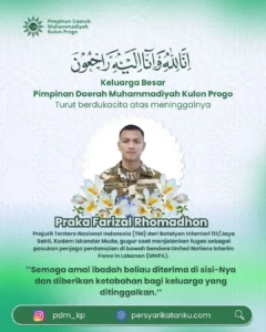 Gugur dalam Tugas, Abadi dalam Kemuliaan: Doa untuk Kader Muhammadiyah di Lebanon