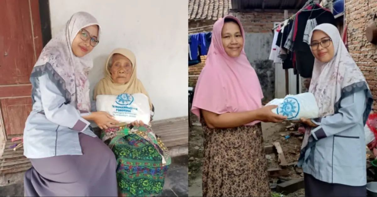 Ratusan Warga Terima Zakat Fitrah dari Masjid Ibnu Sina Ponorogo