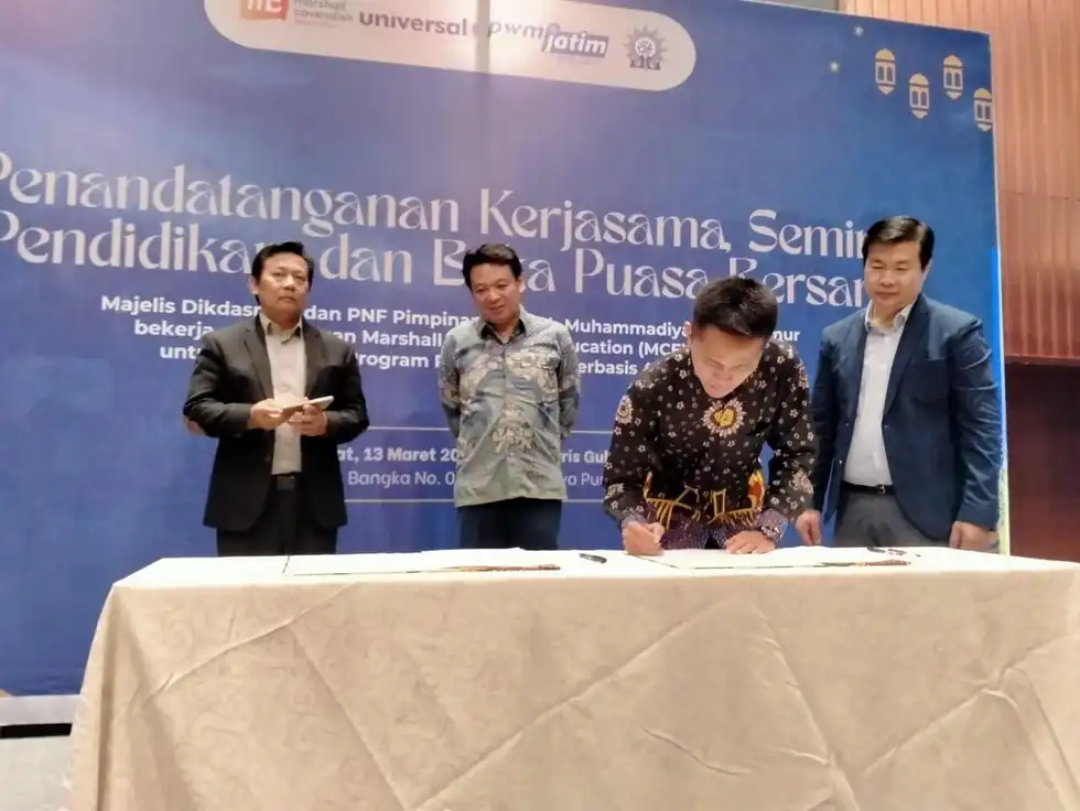 SD Muhammadiyah 18 Surabaya Teken MoU dengan Marshall Cavendish Education
