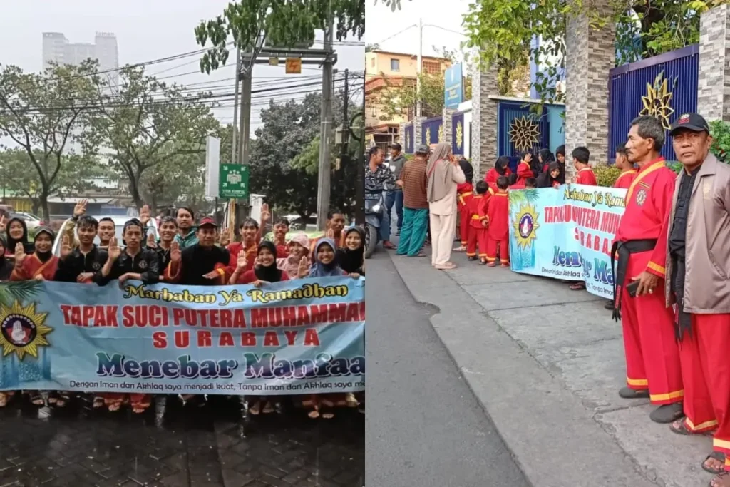 Tapak Suci Surabaya Bagikan Takjil di Empat Wilayah Kota