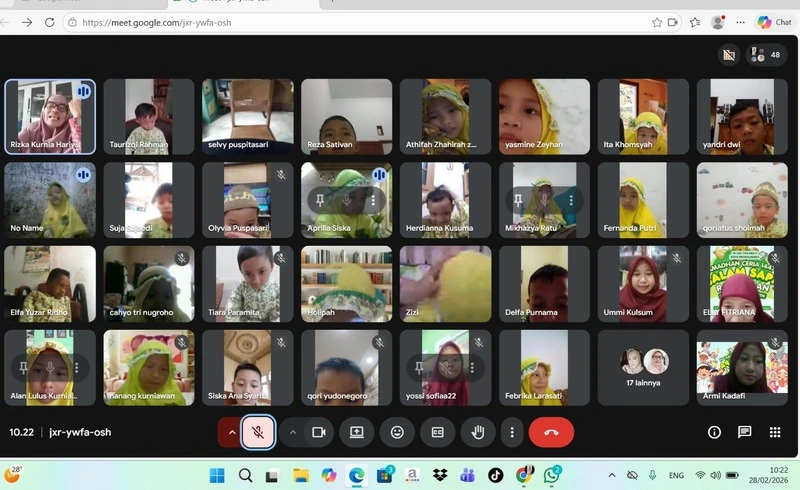 Meski Online, Siswa TK ABA V Kota Probolinggo Tetap Semangat Ikuti Ramadan Ceria