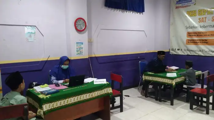 Siswa Tahfidz SD Mumtas Ikuti Ikhtibar Tahfidhul Qur’an dari Tajdied Center PWM Jatim