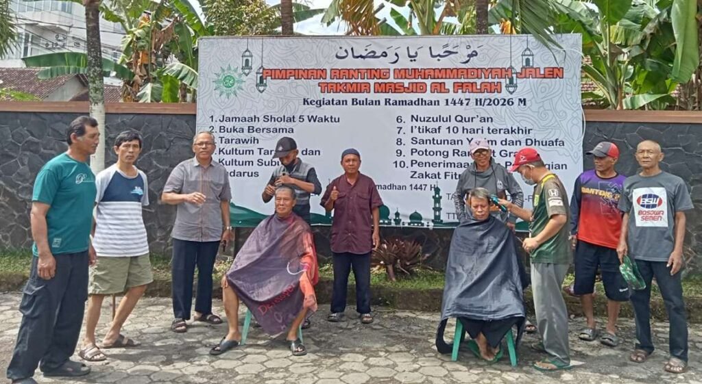 Takmir Masjid Al-Falah Jalen Jalankan Program Ramadan, Cukur Gratis Dibuka Perdana