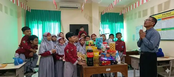 Air Mata Haru di Depan Kelas: Kejutan STS Murid Al-Baasith untuk Sang Ustaz